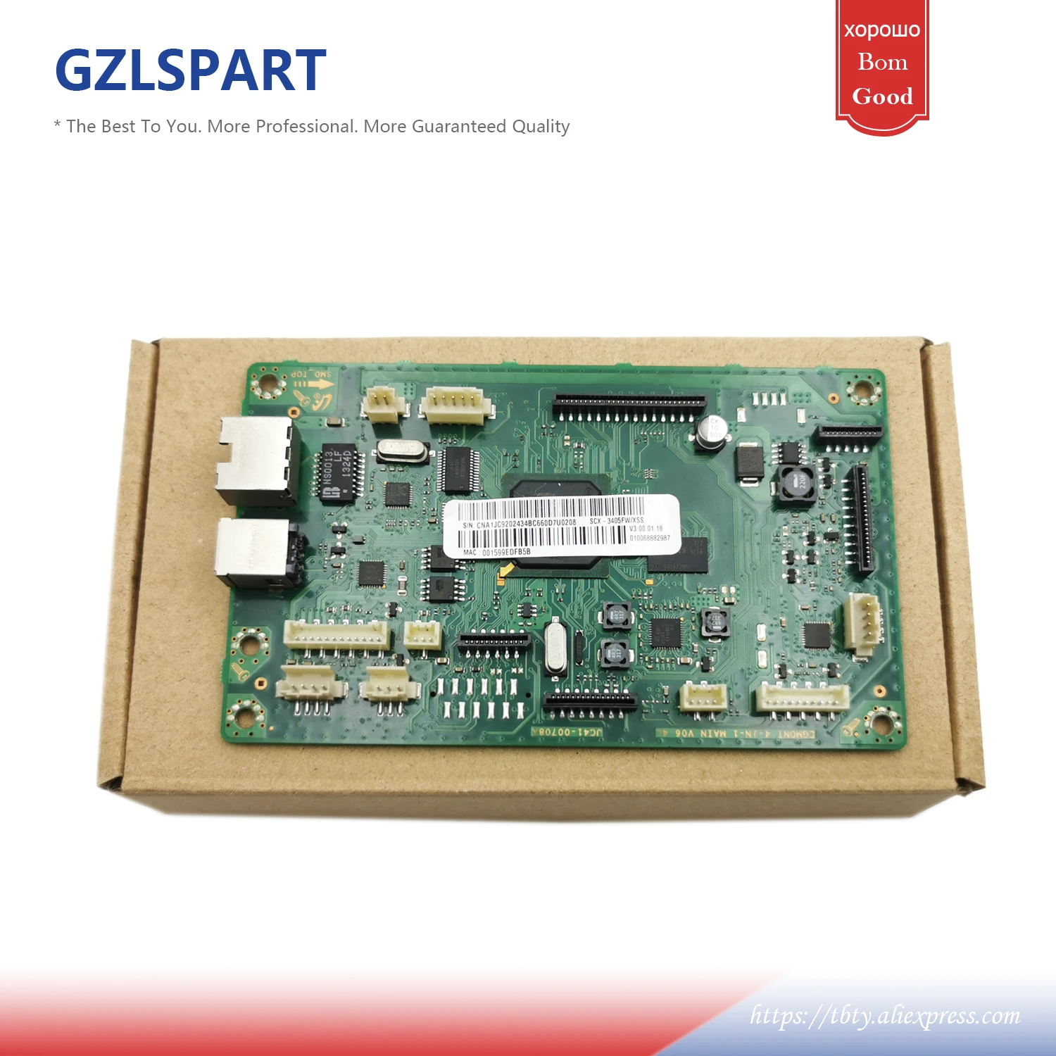 JC92 02434B материнская плата для Samsung SCX 3405FW SCX3405FW 3405 02637A|formatter board|samsung scxsamsung scx 3405fw |