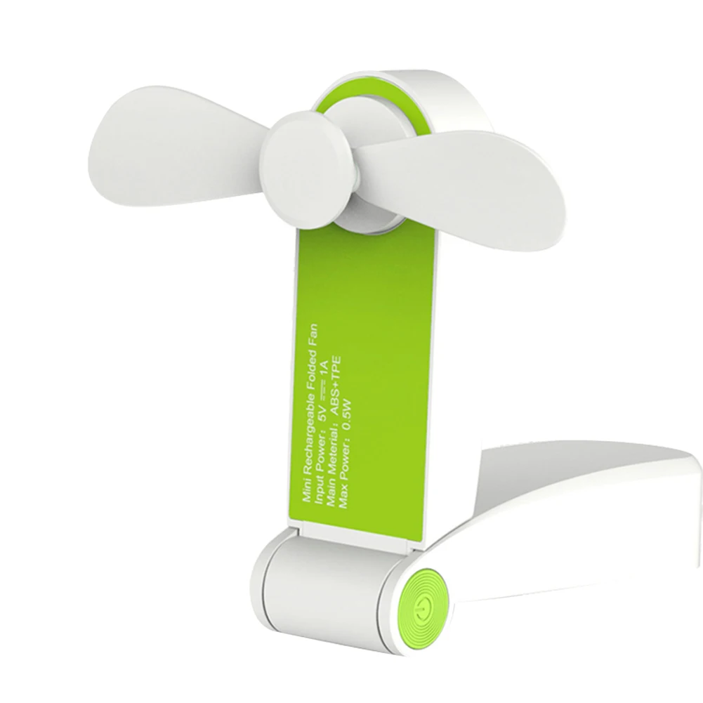 

Travel Mini Hand Fan Battery Operated USB Rechargeable Foldable Desktop Outdoor Fan LDF668