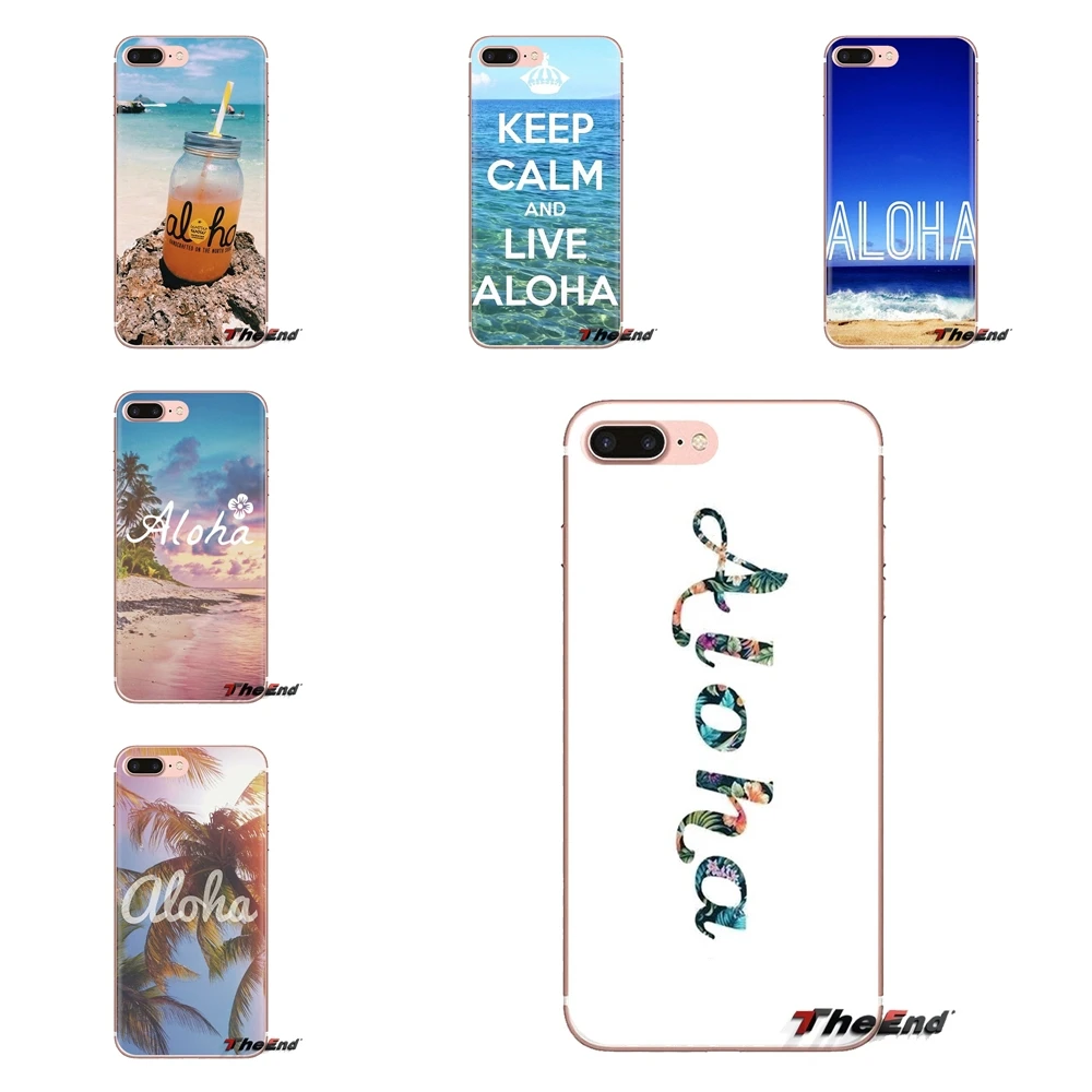 Цветок в гавайском стиле с изображением пальм на пляже арт ТПУ чехлы для huawei Honor 7X