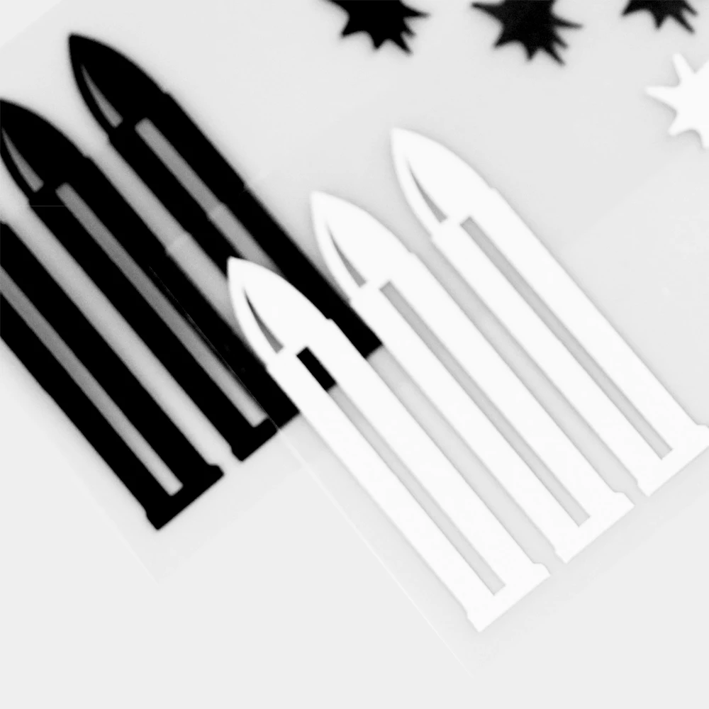 YJZT 5 9 × 15 см креативная Веселая Автомобильная наклейка-пуля Виниловая наклейка на