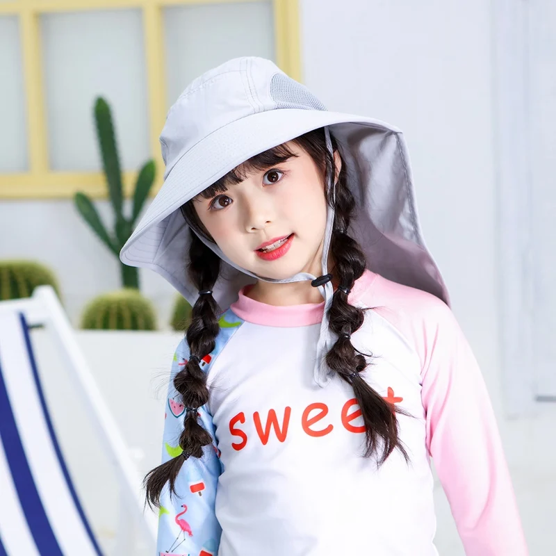 Солнцезащитные шляпы с защитой от ультрафиолета дышащие унисекс для мальчиков и