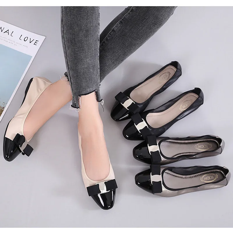 

Round head Woman flats Comfortable soft casuales shoes Slip-on Spring Autumn oxford shoes for women chaussures plates zapatos