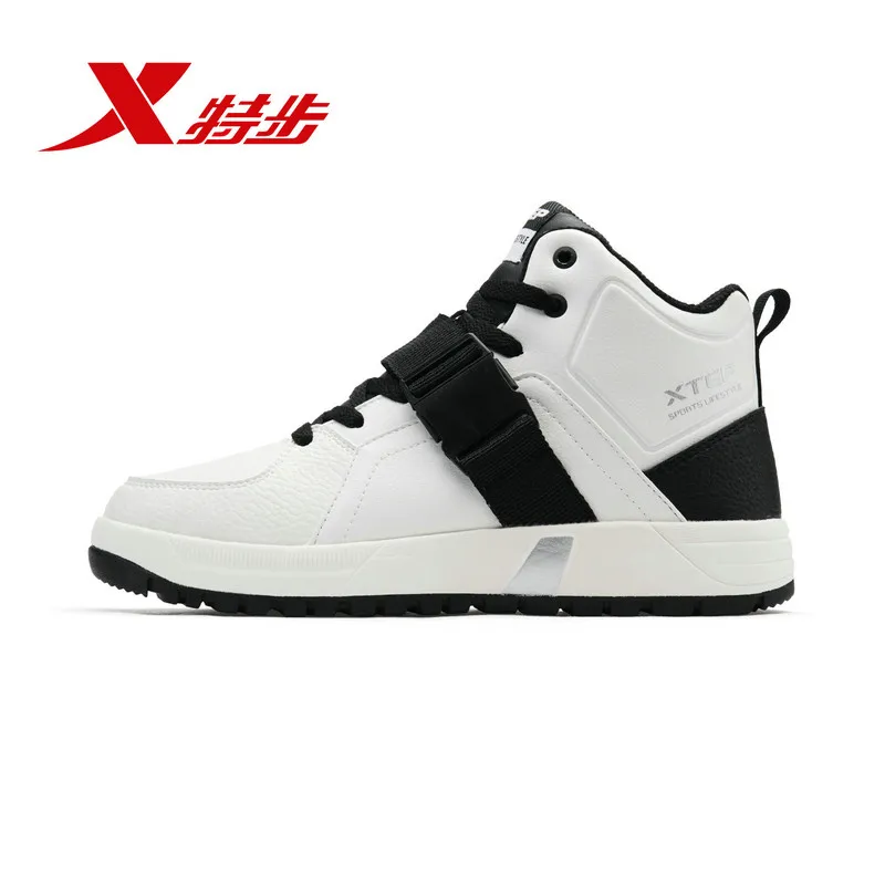 Xtep/женская зимняя обувь с высоким вырезом женская белая водонепроницаемая для