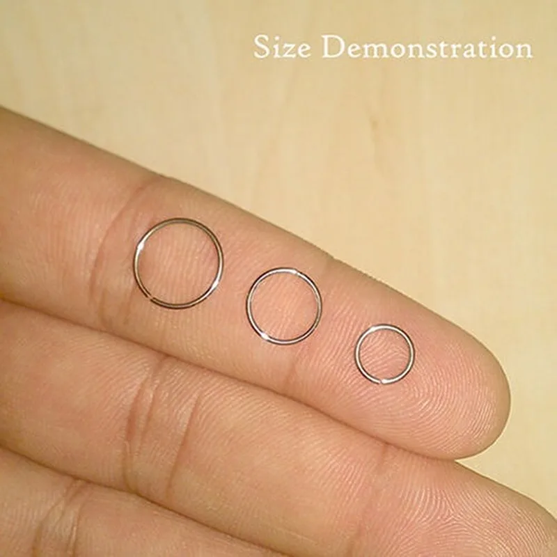 1 шт. нос кольцо зажимы для пирсинга перегородки носа кольца из нержавеющей стали