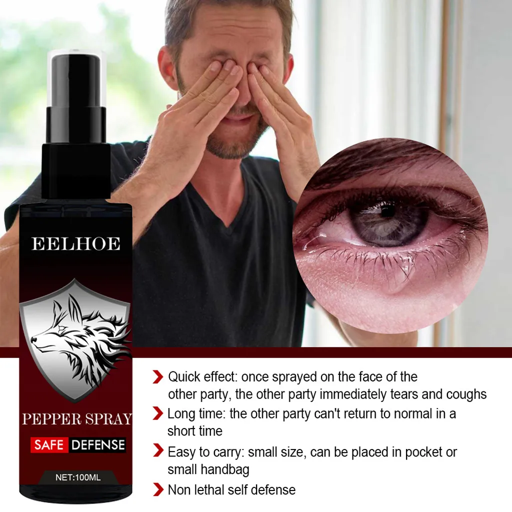 100 мл спрей для красного перца женщин маленький контейнер самообороны большая