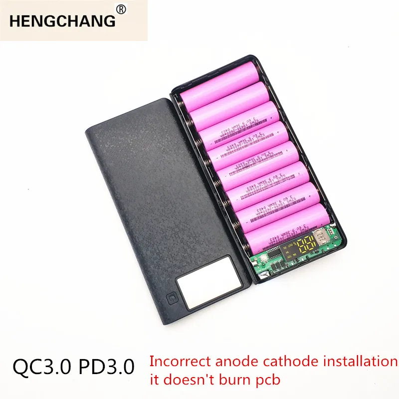 Быстрая зарядка внешний аккумулятор 18650 чехол QC3.0 PD3.0 держатель аккумулятора