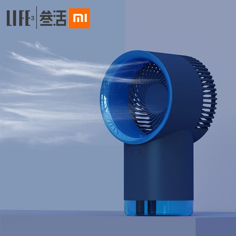 

Xiaomi 2021 Новый настольный вентилятор водяного охлаждения Многофункциональный USB мини-вентилятор охлаждения распылитель тихий 400 мл резервуа...