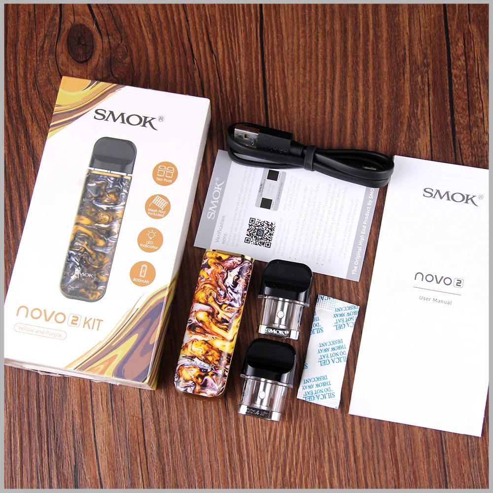 SMOK pod starter kit SMOK novo 2 kit cobra covered vape pen kit с 450 мАч встроенным аккумулятором 2 мл емкость pod system kit