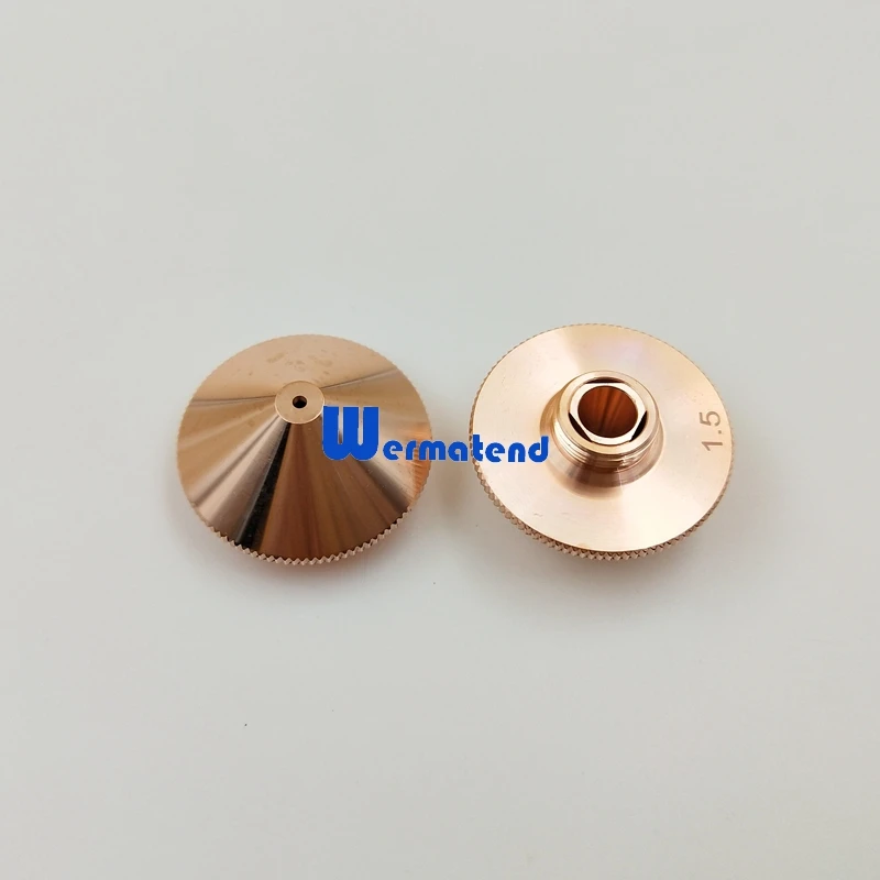 Wermatend 10 шт./лот CO2/волоконные лазерные сопла P0591-574-00018 двухслойные для Hans wsx режущие