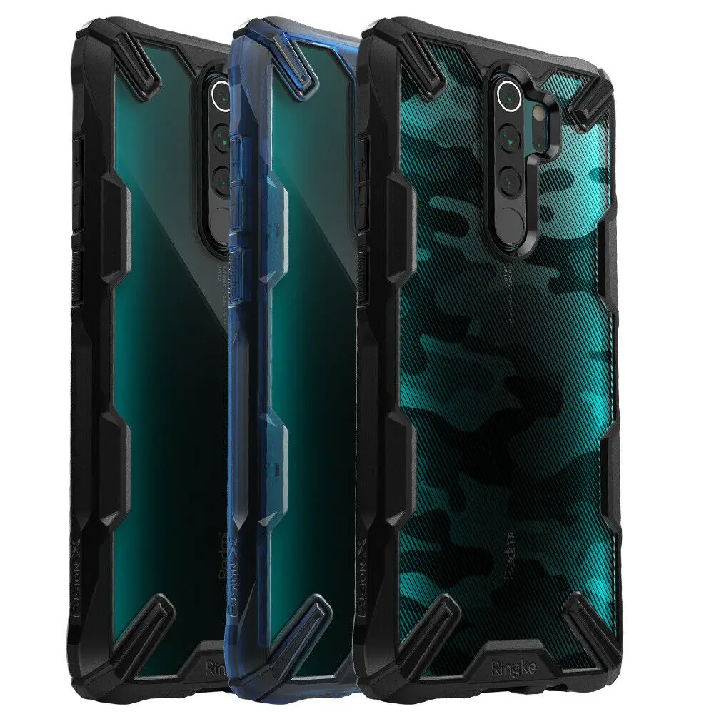 Чехол Ringke Fusion X для Xiaomi Redmi Note 8 прозрачный жесткий чехол из поликарбоната мягкий