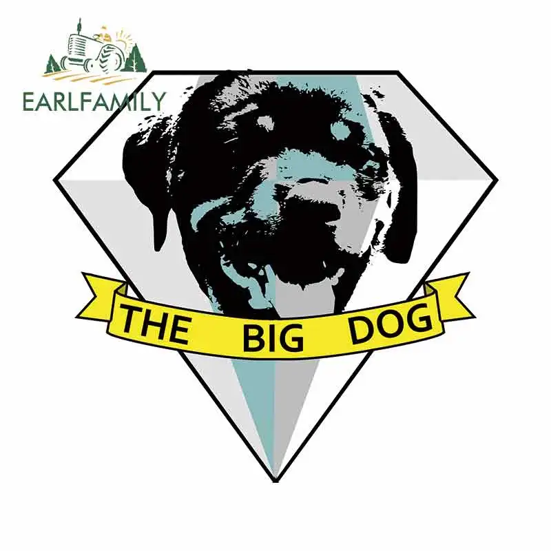 EARLFAMILY 13 см х 12 1 для больших автомобильные наклейки с собаками и мультяшная