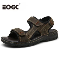 hot sale mens sandals fashion summer leisure beach men shoes high quality leather sandals the big yards mens sandals