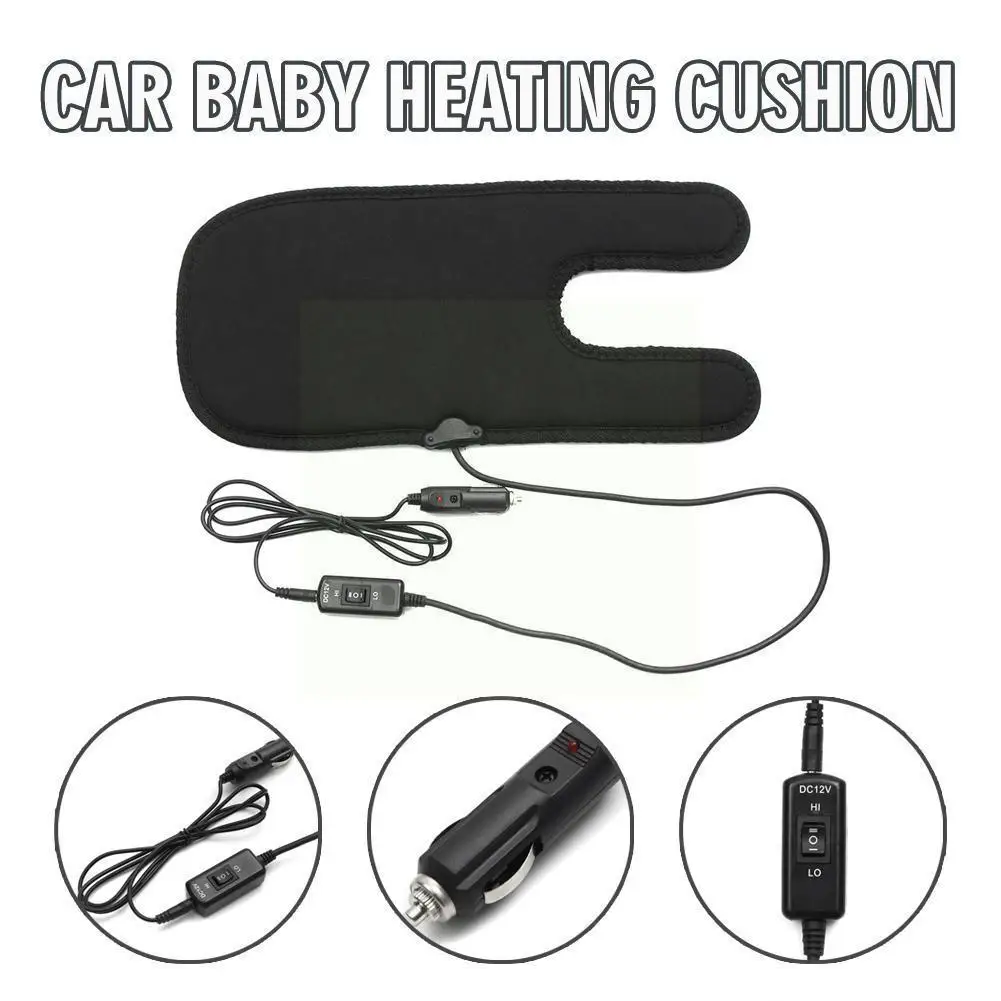 

12V Car Heated Seat Cover Protector Mats Child Baby Pads Seat Protective Cushion Temperature Adjustable For Baby Kids N7W5