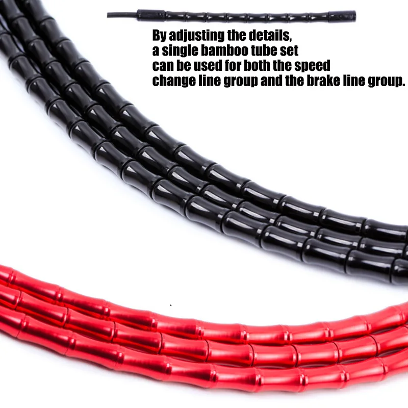 

Hot Bike Bamboo Shaped Brake Cable Aluminum Alloy Bicycle Shifts Cable Hose Tube DO2