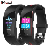 imosi p3 blood pressure wrist band heart rate monitor ppg ecg smart bracelet sport watch activit fitness tracker wristband
