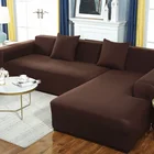 Однотонный эластичный чехол для дивана из спандекса, современный угловой диван из полиэстера, чехол для дивана, чехол для стула, набор протекторов для гостиной, универсальный