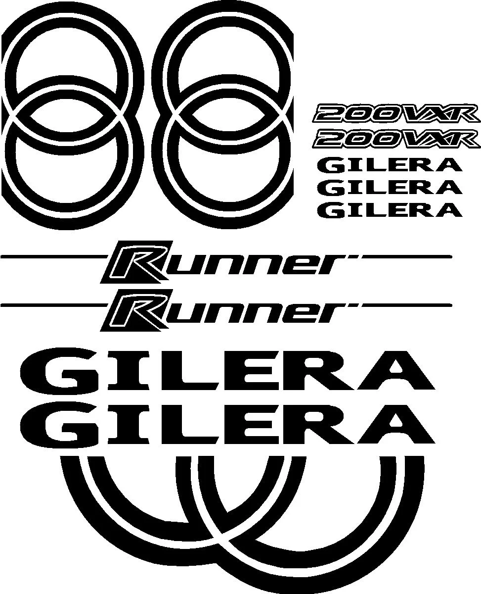 

For Gilera VXR200 200VXR VXR 200 Scooter Runner Moped Decals Stickers Graphics 40cm