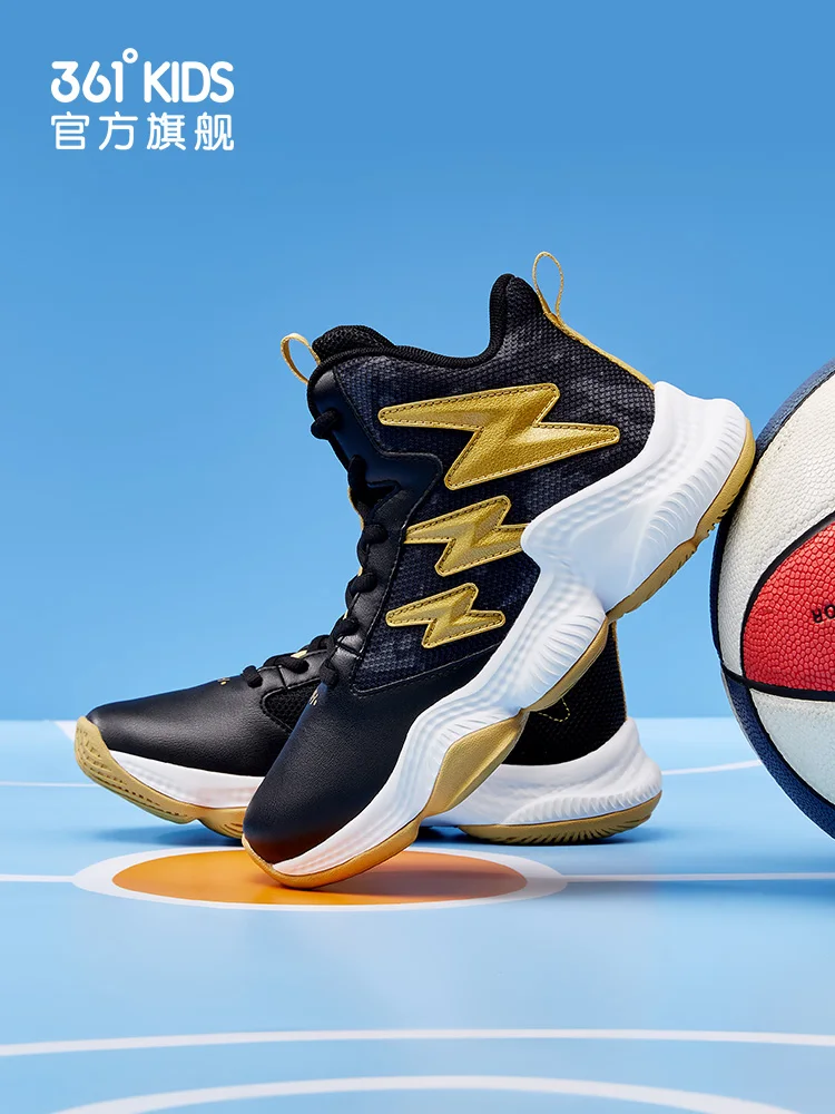 

361 kids' Shoes Boys' new fall 2020 CUHK kids' basketball shoes high top anti slip shock absorption basketball shoes
