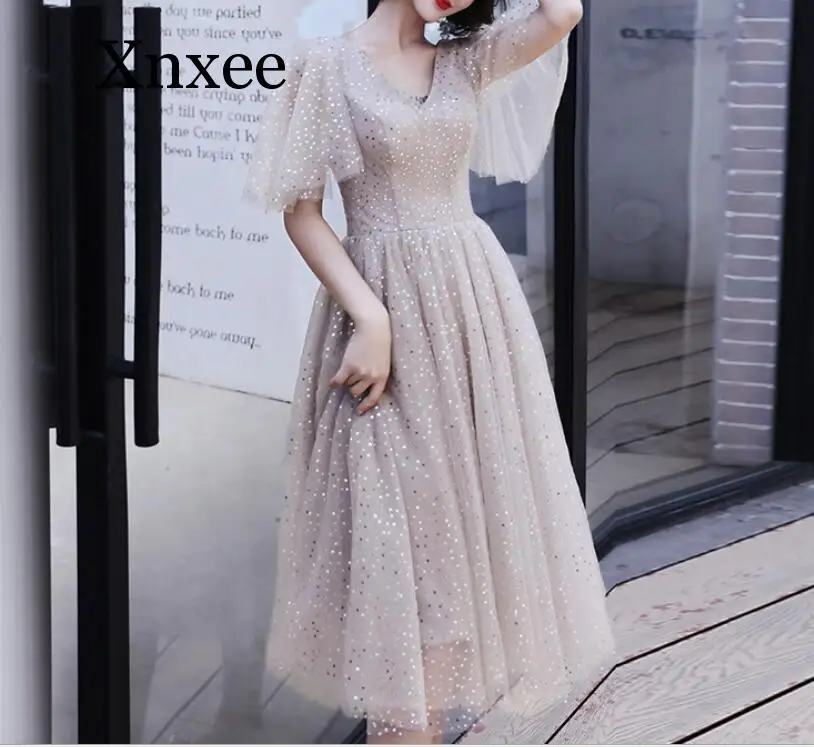 2020 Новое поступление милое летнее пляжное платье подружки невесты свадебное для