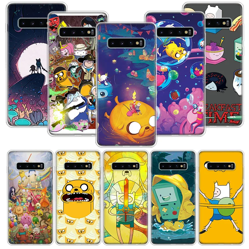 Чехол для телефона Adventure Time Beemo Jake Samsung Galaxy S10 S20 S21 S9 S8 S7 Note 10 20 9 8 FE J4 J6 Ultra Plus Lite Pro + Edge |
