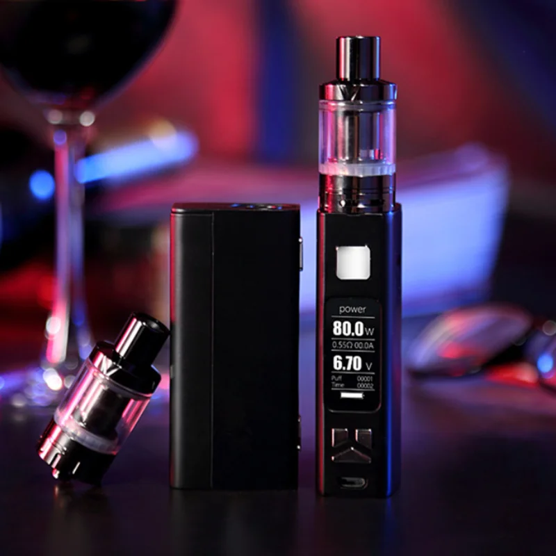 Smart Mini 100 Вт Vaper Displa комплект огромный дым 2 0 мл бак коробка мод электронная