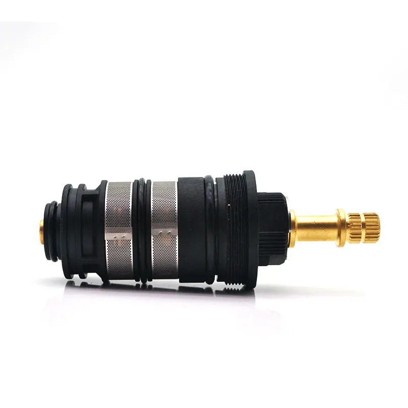black thermostat mixer valve copper shower faucet cartridge for bathroom shower bath faucet adjust the mixing water temperature free global shipping