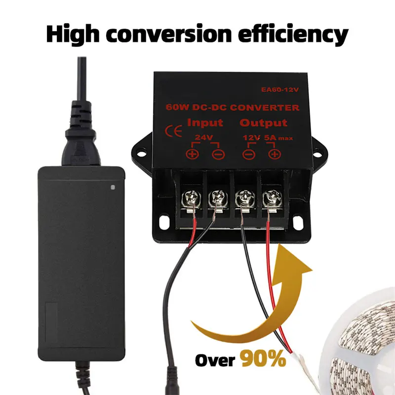 

Преобразователь постоянного тока, регулятор, автомобильный понижающий редуктор постоянного тока 24 В в 12 В 10 А, модуль трансформатора напряж...