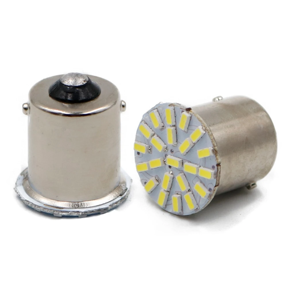 100x voiture led P21w s25 ba15s 3014 1156 22 smd 22smd ampoule Земляная лампа бесплатная доставка 12 В/24