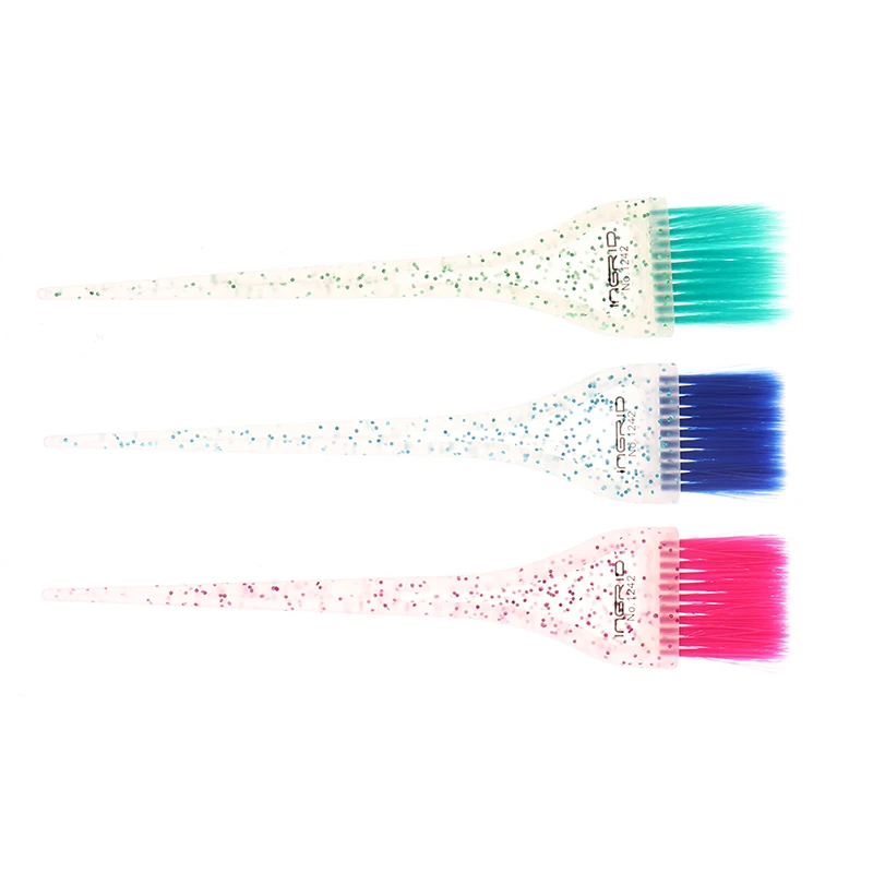 

3Colors Hairdressing Hair Dyeing Cream Brush Bleaching Salon Comb Hair Coloring Brush