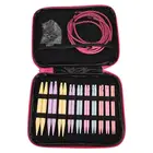 10 пар алюминиевых круговых спиц для вязания Сменная головка набор крючков для вязания инструмент для вязания сделай сам Швейные аксессуары