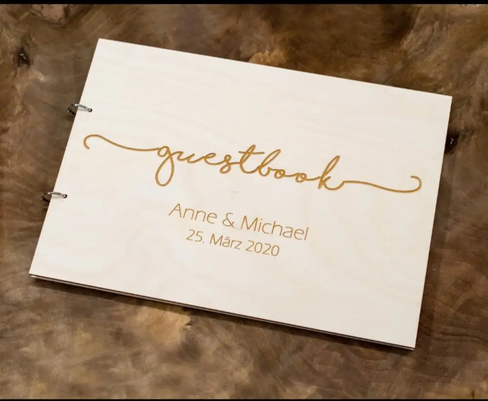 Персонализированная Свадебная книга для гостей свадебной регистрации