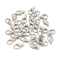 100pcs hook parrot trigger clasps clips buckles alloy lobster claw clasps for jewelry making handmade diy bracelets necklace