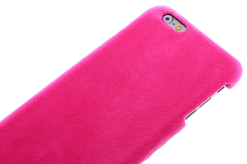 Новый меховой бархатный плюшевый поликарбонатный чехол Honey для iPhone 6 6s Plus 6plus