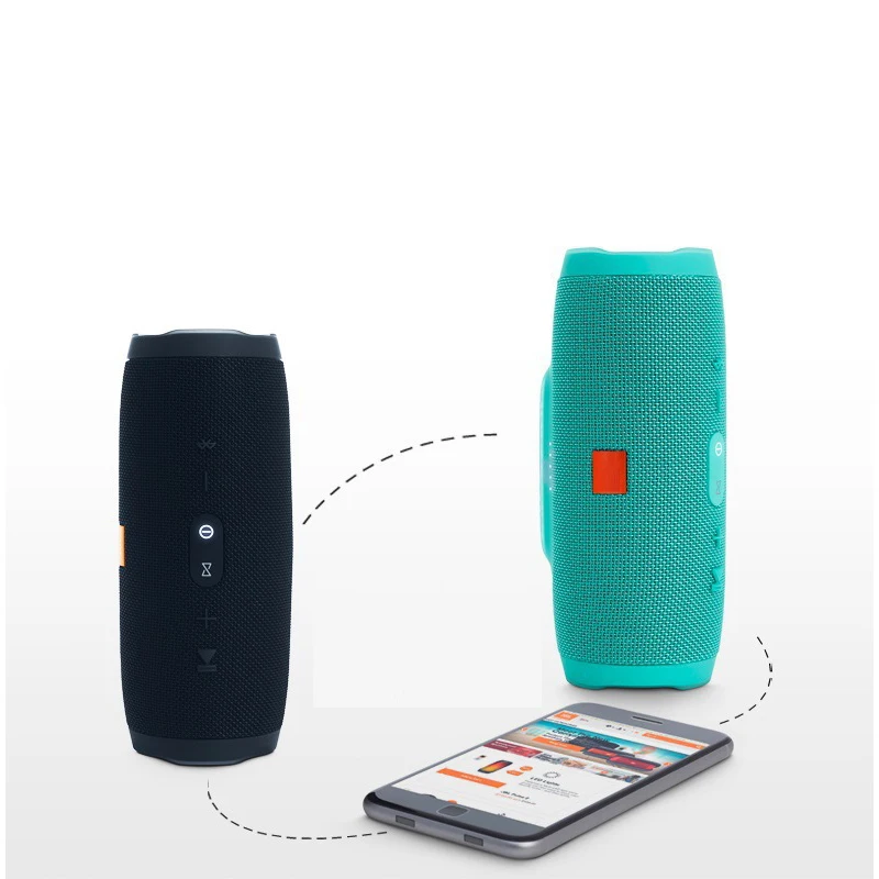 Портативная уличная bluetooth колонка беспроводная двойная сабвуфер