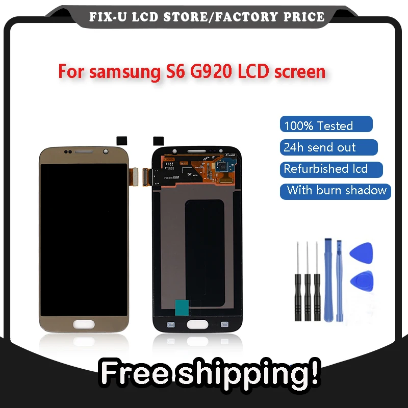 Дисплей мобильного телефона для samsung S6 ЖК экран дигитайзер G920 G920F G920V G920A детский