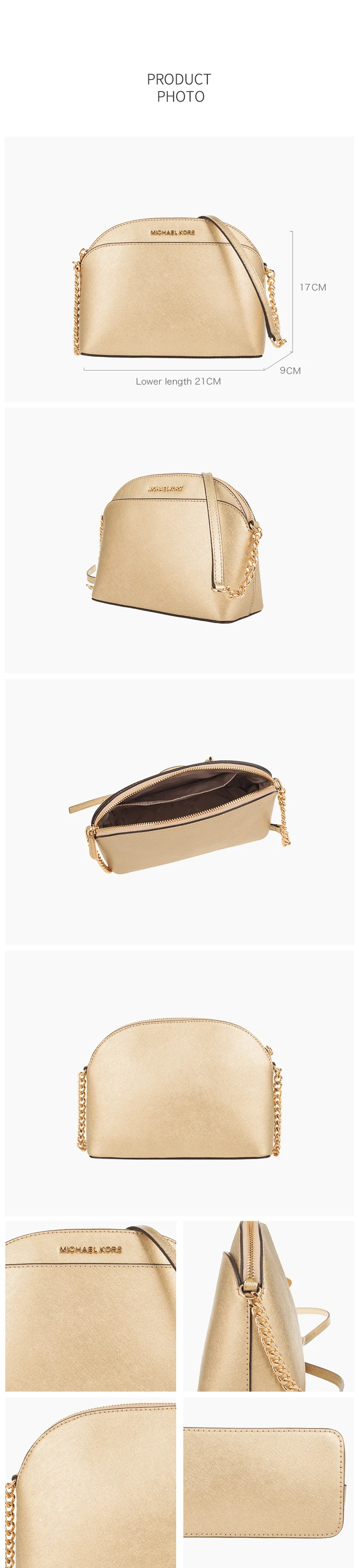 Аутентичная оригинальная и фирменная новинка, кожаная женская сумка через плечо с принтом "Эмми", кожаная сумка, 35H7GY3C2L/35T8GY3C2A/35S9GTVC2L