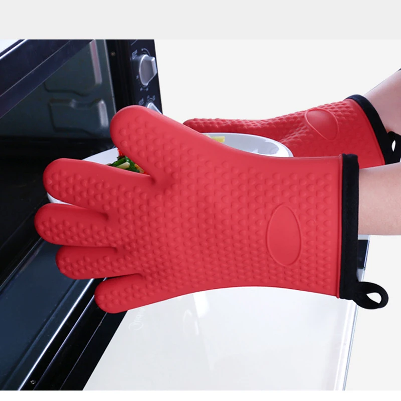 Силиконовые перчатки термостойкие для микроволновой печи Нескользящие