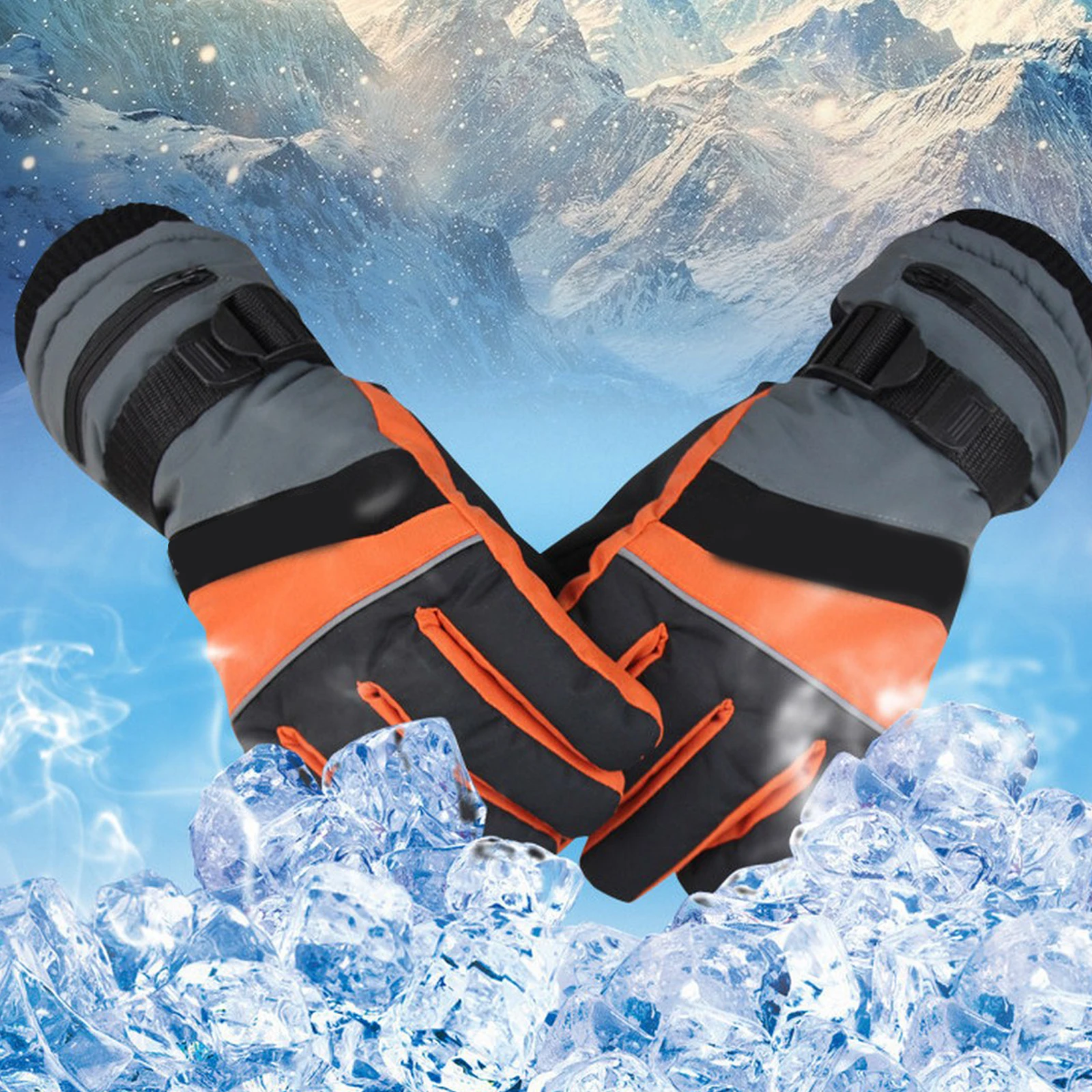 

USB Electric Heated Gloves 3.7V 2000 MAh Rechargeable Battery Electric Gloves Winter Warm Heating Hand Warmer Skiing Gloves