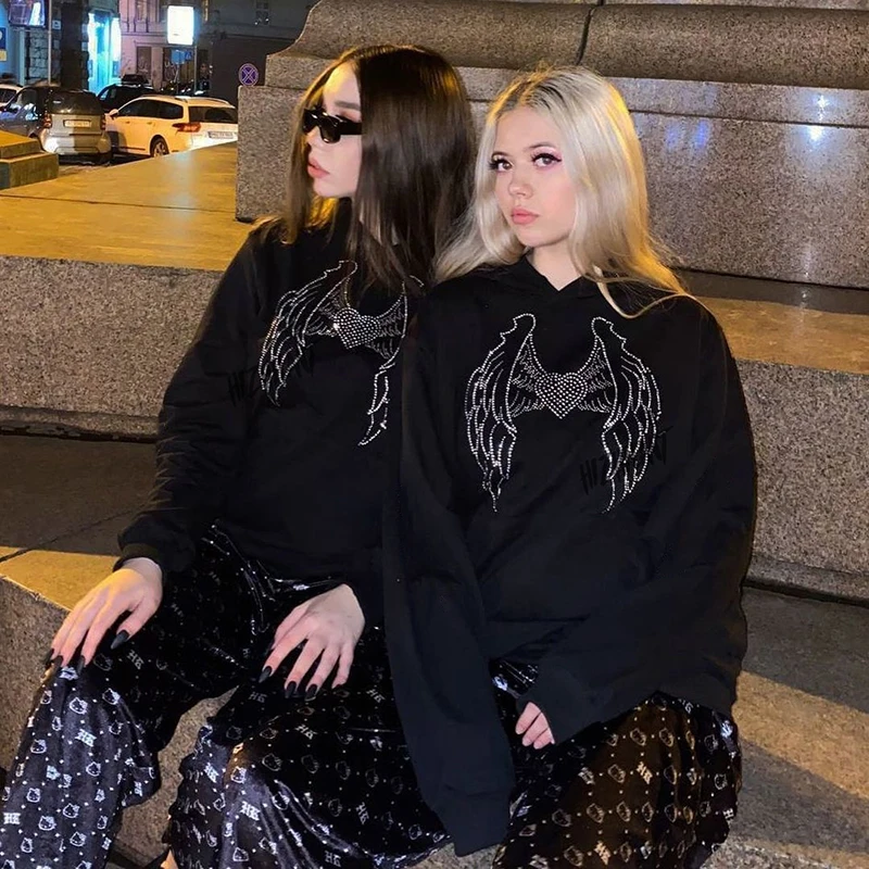 

hoodie y2k women korean fashion femme oversized plus size vintage 2021 kawaii long sleeve manga larga essentials sweatshirt