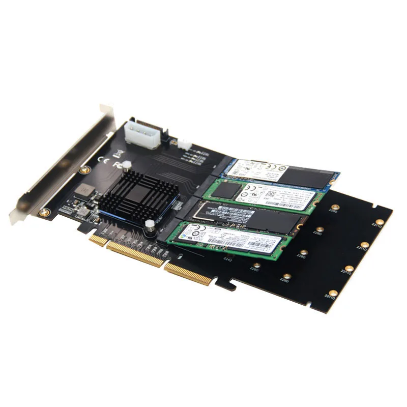 Добавить на карты адаптер M.2 Raid контроллер/Ssd/карта Pci E/Pcie Ssd радиатор охлаждения