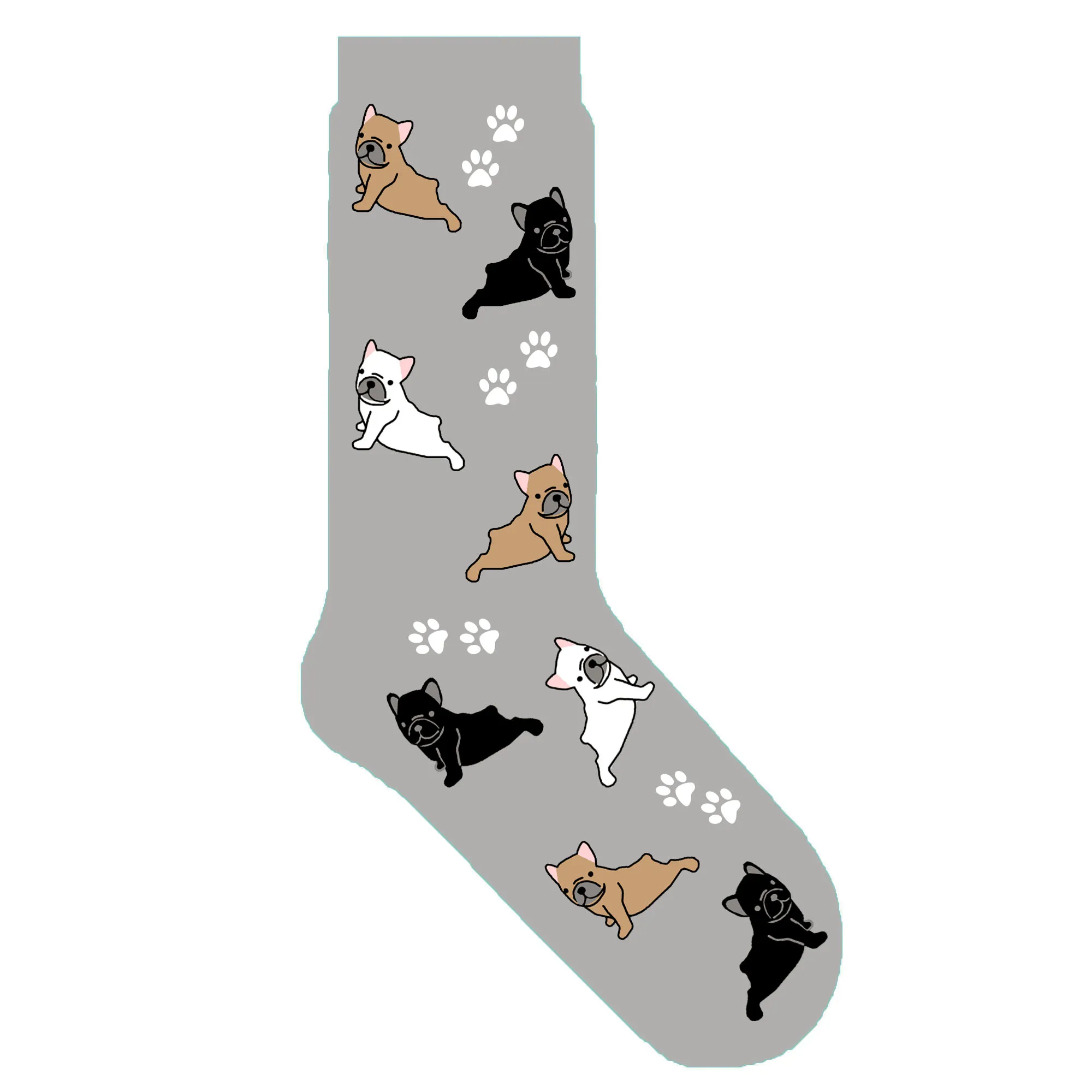 frenchie doggie cute Французский щенок бульдога, носки для собак для женщин, унисекс, французский бульдог, новинка, носки с лапой, милые женские носки, 50 пара/лот - Цвет: frenchie doggie cute