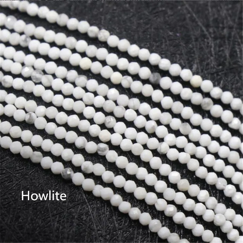 AA+ Small Natural Stone Beads Tourmaline 2/3/4mm Quartzs Amethysts Agates Crystal Faceted for Jewelry Making DIY Bracelet | Украшения и