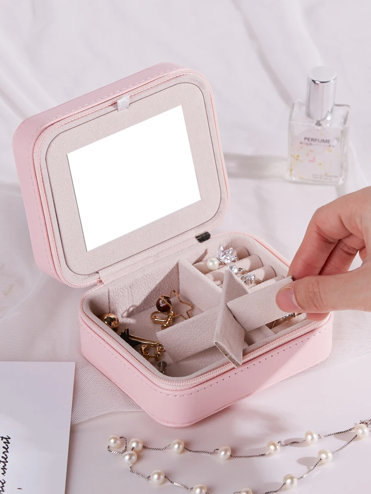

Jewlery Box Portable Small Number Minimalist Earrings Ear Stud Ear Stud Storage Box Hand Accessories Jewelry Box