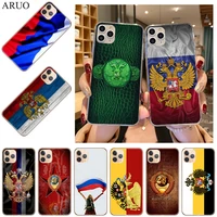 vintage russia flag phone case for iphone 13 12 11 pro xs max mini x xr se2020 7 8 6 6s plus clear silicone tpu soft back cover