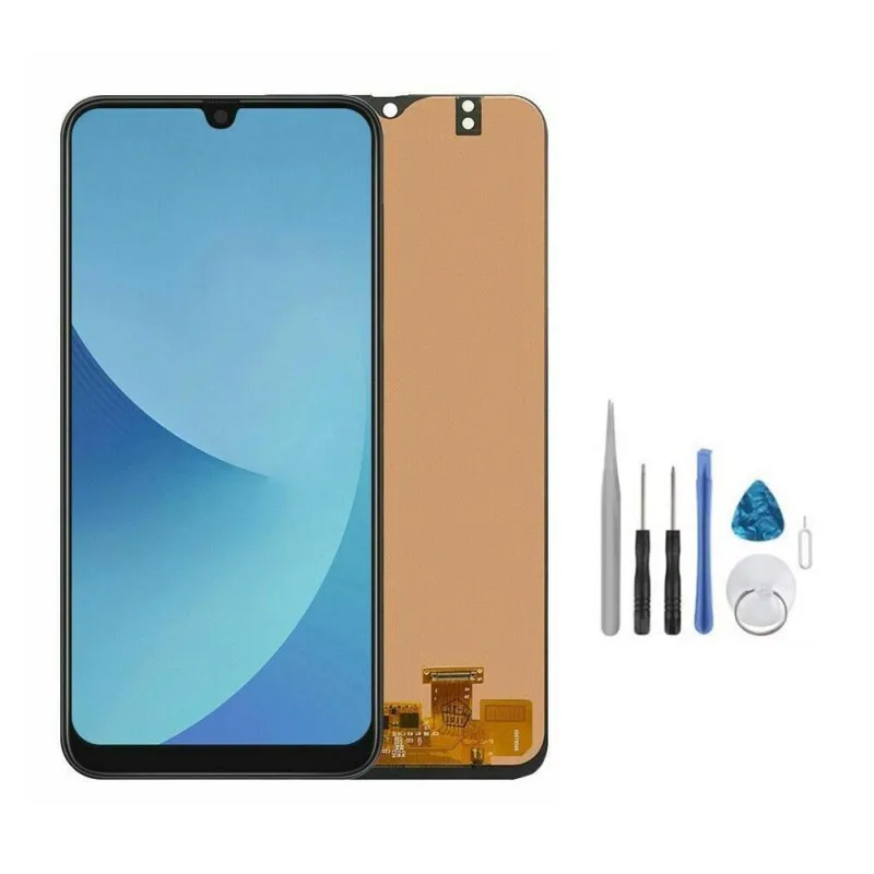 2020 Черный Полный сенсорный ЖК экран + Инструменты зажим для телефона Samsung GALAXY A50