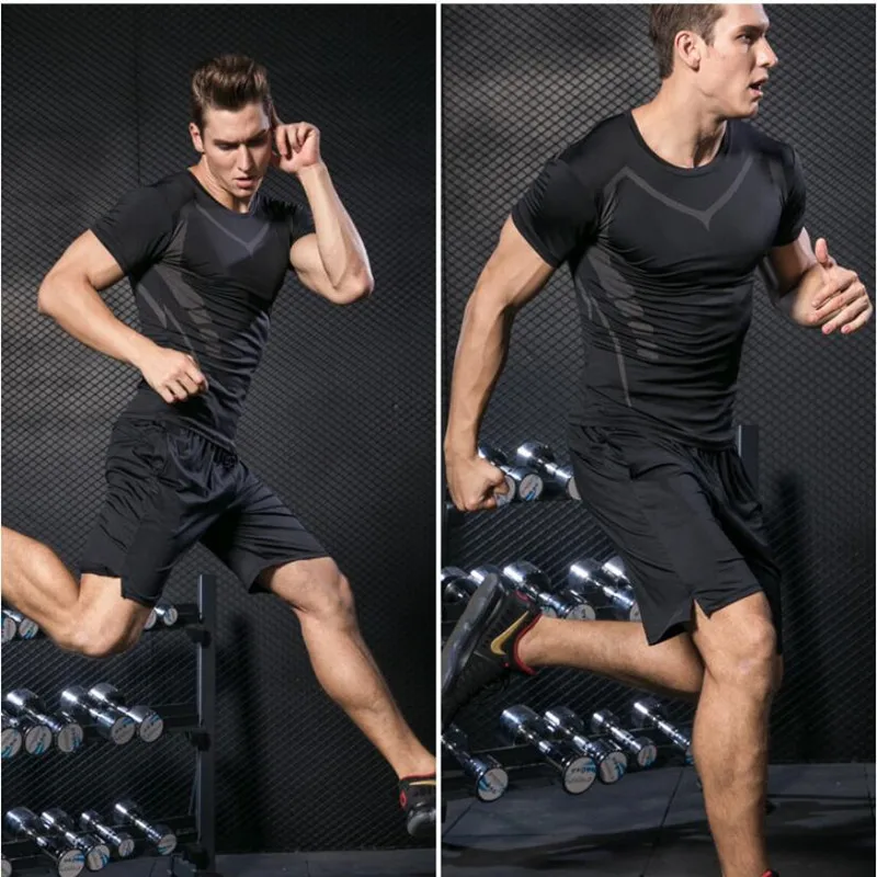 Новейший сухой компрессионный спортивный костюм ММА фитнес Спорт Тренажерный