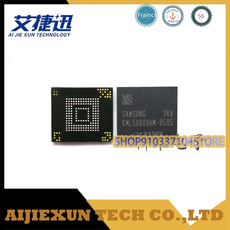 

2pcs/lot KML5U000HM-B505 4G 32+4 153pins memory IC chips new and origianl
