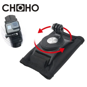 Плечевой зажим походная пряжка сумка рюкзак вращающаяся на 360 градусов Липучка для Gopro Hero 7 8 9 10 Xiaomi Yi 4K SJCAM аксессуары