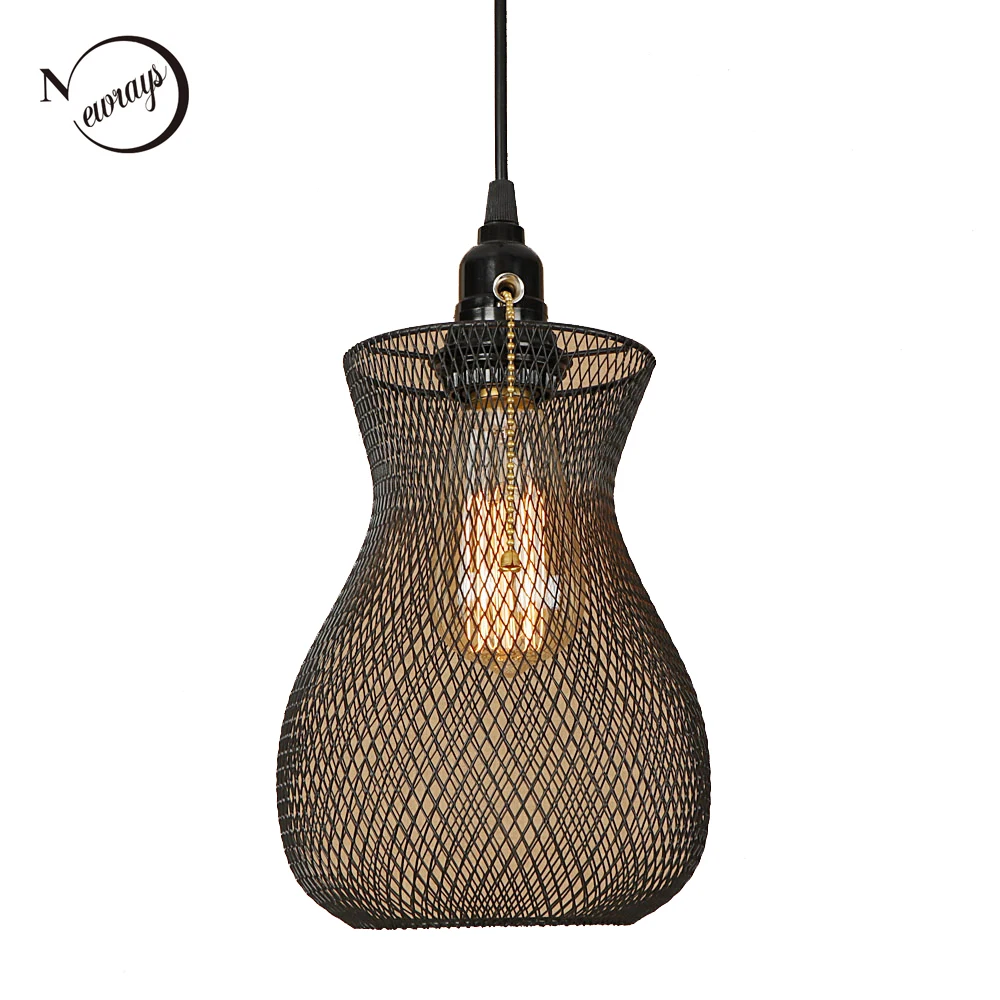 Новинка подвесной светильник в виде железной клетки светодиодный E27 стиле
