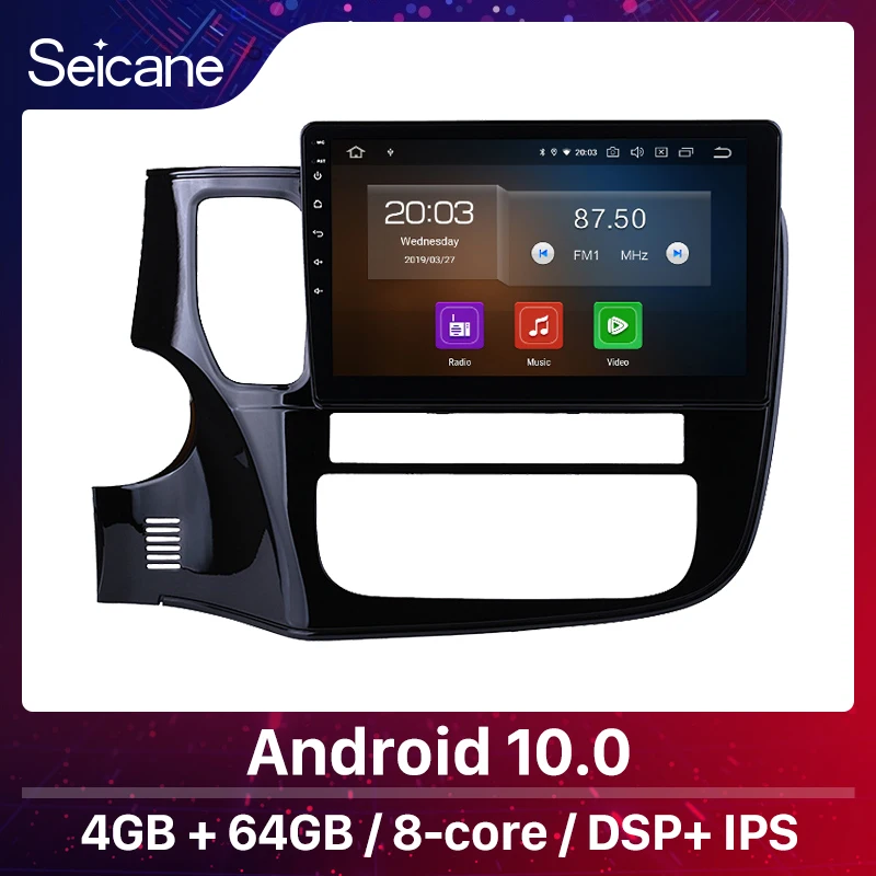 Seicane 8 ядерный Android 10 0 автомобильное радио для 2014 2015 2016 2017 Mitsubishi Outlander GPS